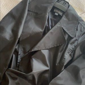 Ellen Tracy full length black trench coat